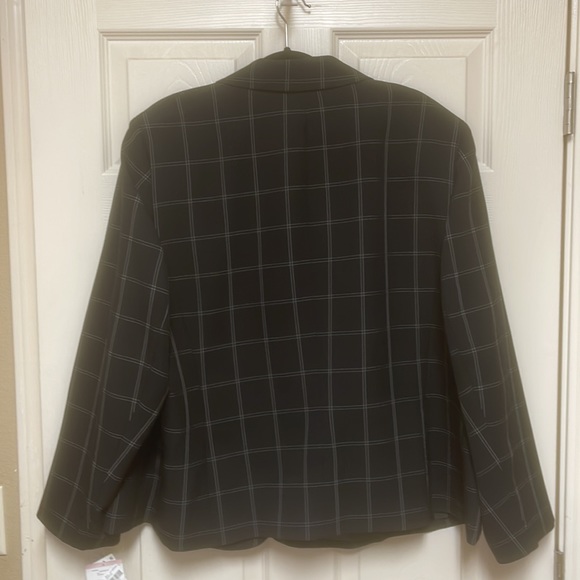 Kasper woman Windowpane Single Button Jacket - Picture 6 of 6